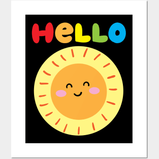 Rainbow Hello Sun Posters and Art